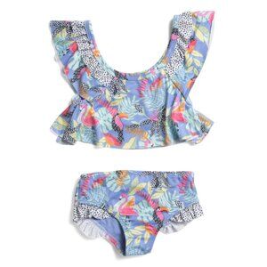 VINCE CAMUTO multi Little Girls Printed Two-piece Swimsuit Set